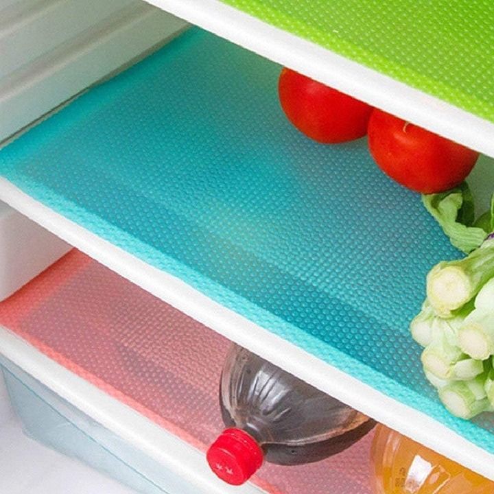 9 Pack Refrigerator Mats,Washable Fridge Mats Liners