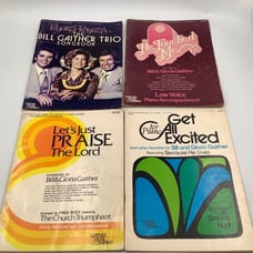 Lot of 4 Songbooks Bill Gloria Gaither Pilgrims Progress Praise the Lord Piano