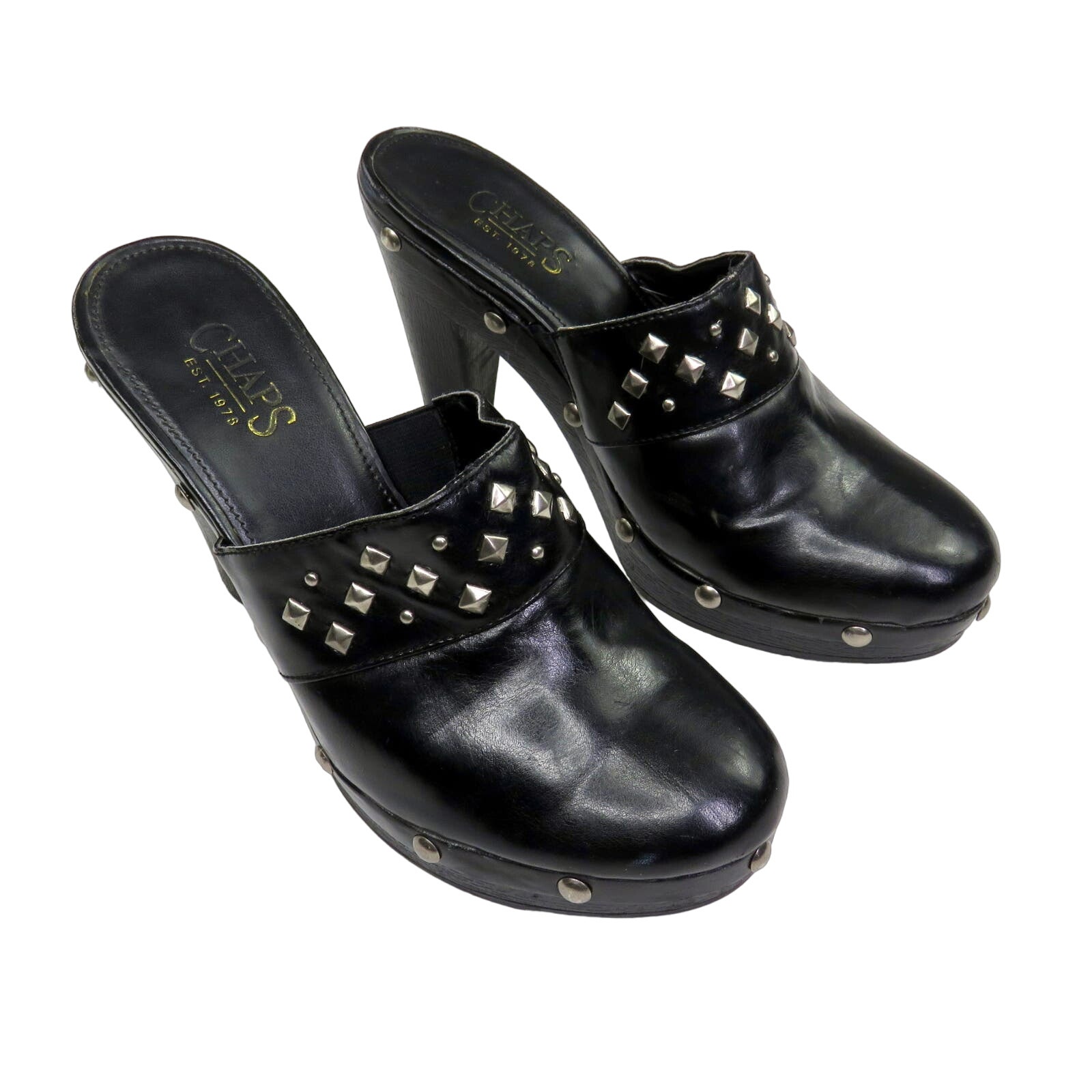 Y2k Chaps Chunky Clogs with Studded Detail Size 8.5