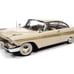 Autoworld 1/18 1957 Plymouth Fury Diecast Model Car in Sand Dune White with Gold