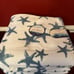 Cynthia Rowley Blue Starfish Embroidered Hem 100% Cotton Bath Towels-Set of 4