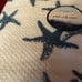 Cynthia Rowley Blue Starfish Embroidered Hem 100% Cotton Bath Towels-Set of 4