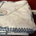 Cynthia Rowley Blue Starfish Embroidered Hem 100% Cotton Bath Towels-Set of 4