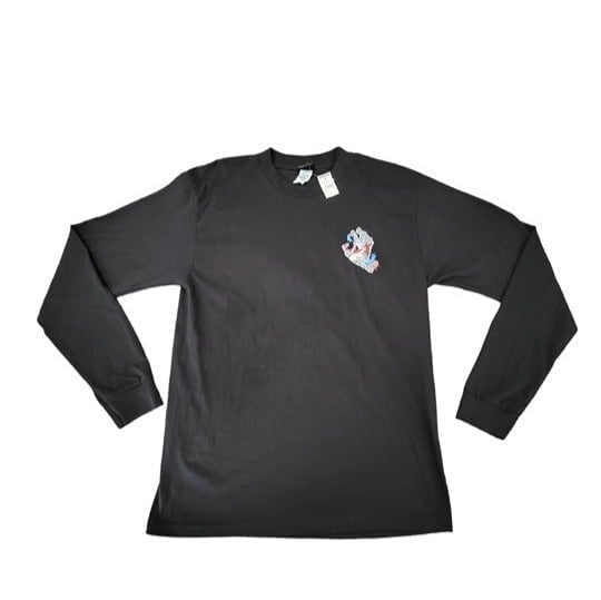 Men's Santa Cruz Strange Hands Graphic Long Sleeves Black Shirt Size Medium