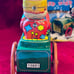 Crazy Clown Drive a Car Tin Toy Wind Mechanism Yoneya Yone Made in JAPAN