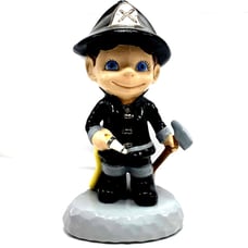 Vintage Ceramic Fireman Hand Painted Atlantic Mold 13 Figurine Firemen