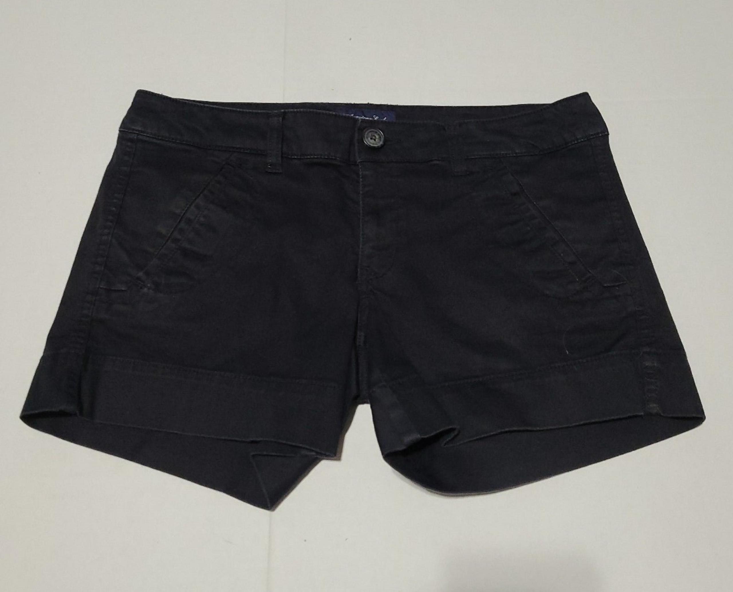 American Eagle Outfitters Stretch black Chino Short Shorts Women Size 6