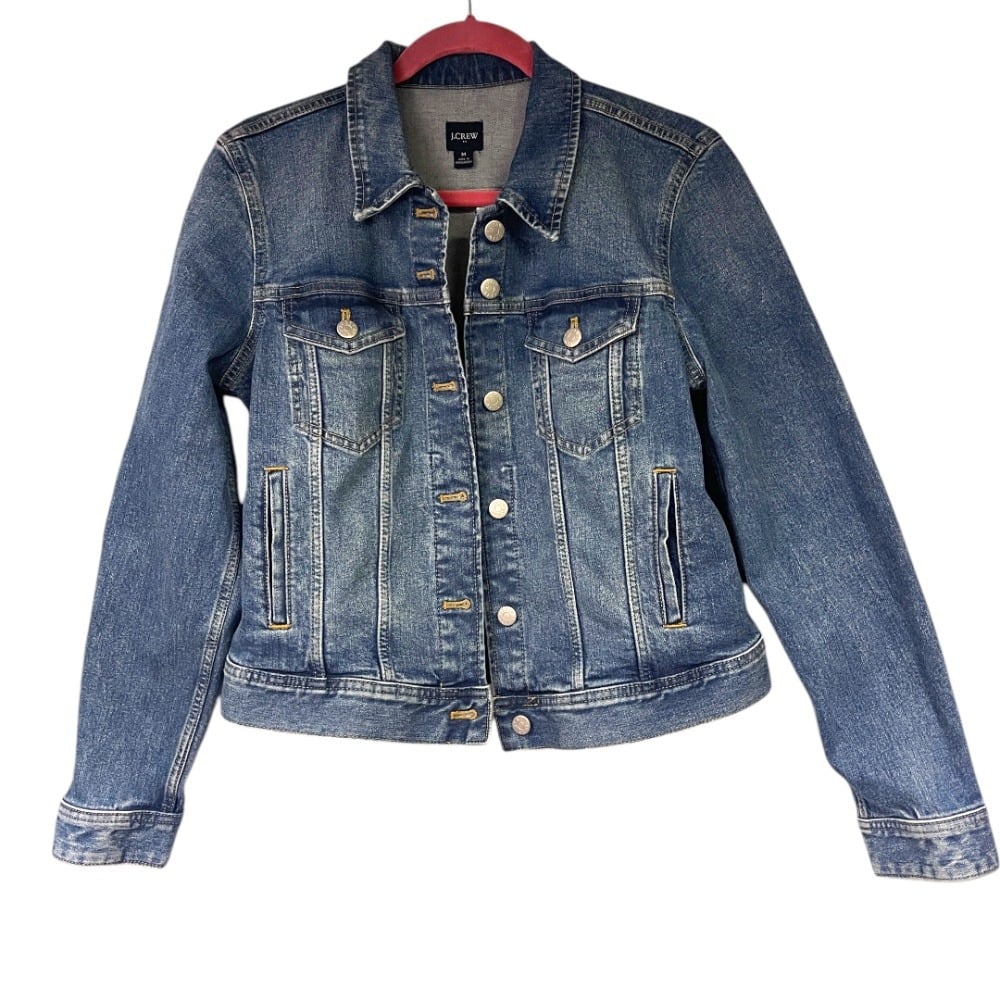 J. Crew Denim Jacket M Button Front
