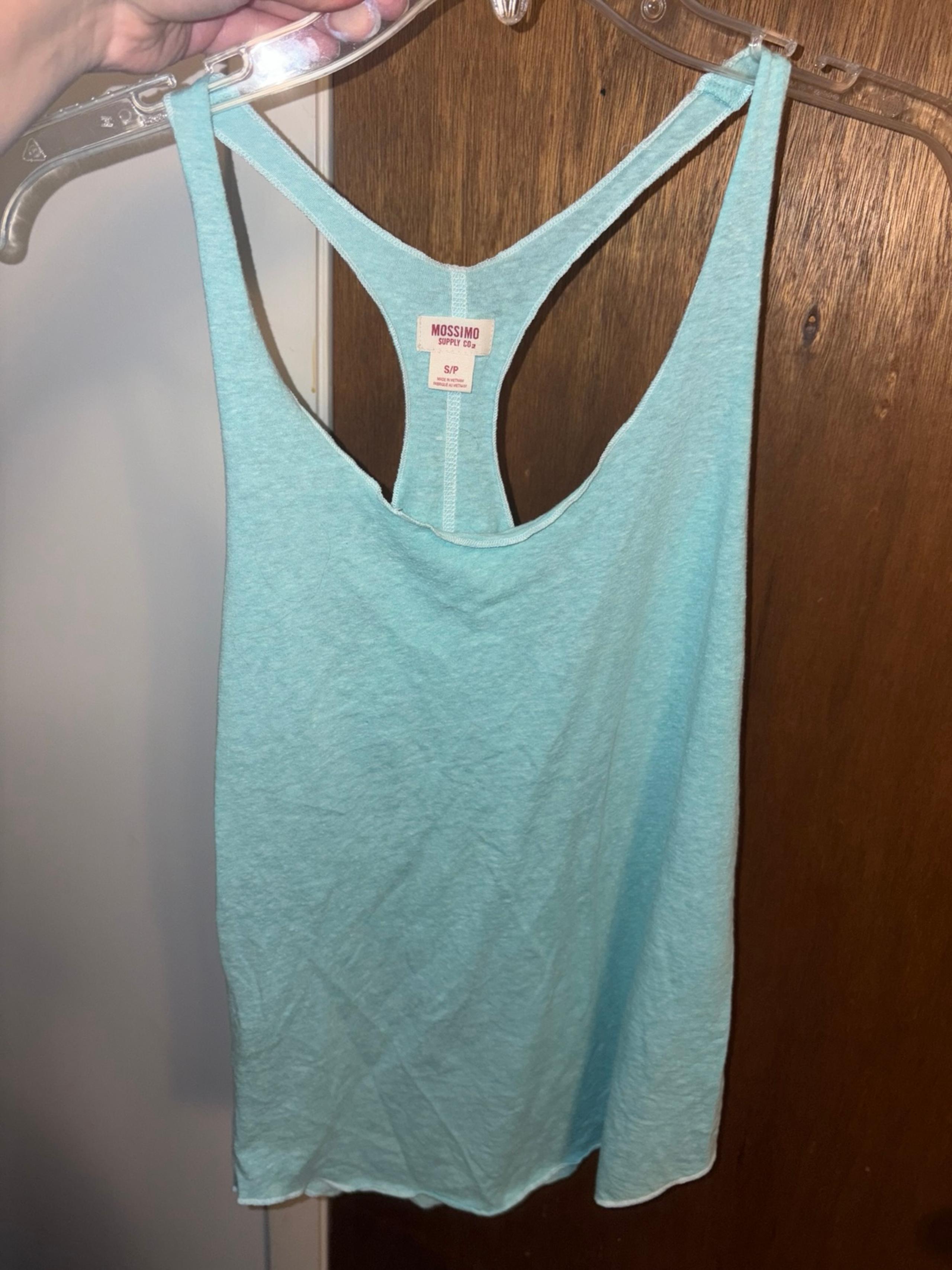 Mossimo Supply Co. Women's Aqua Tank Top