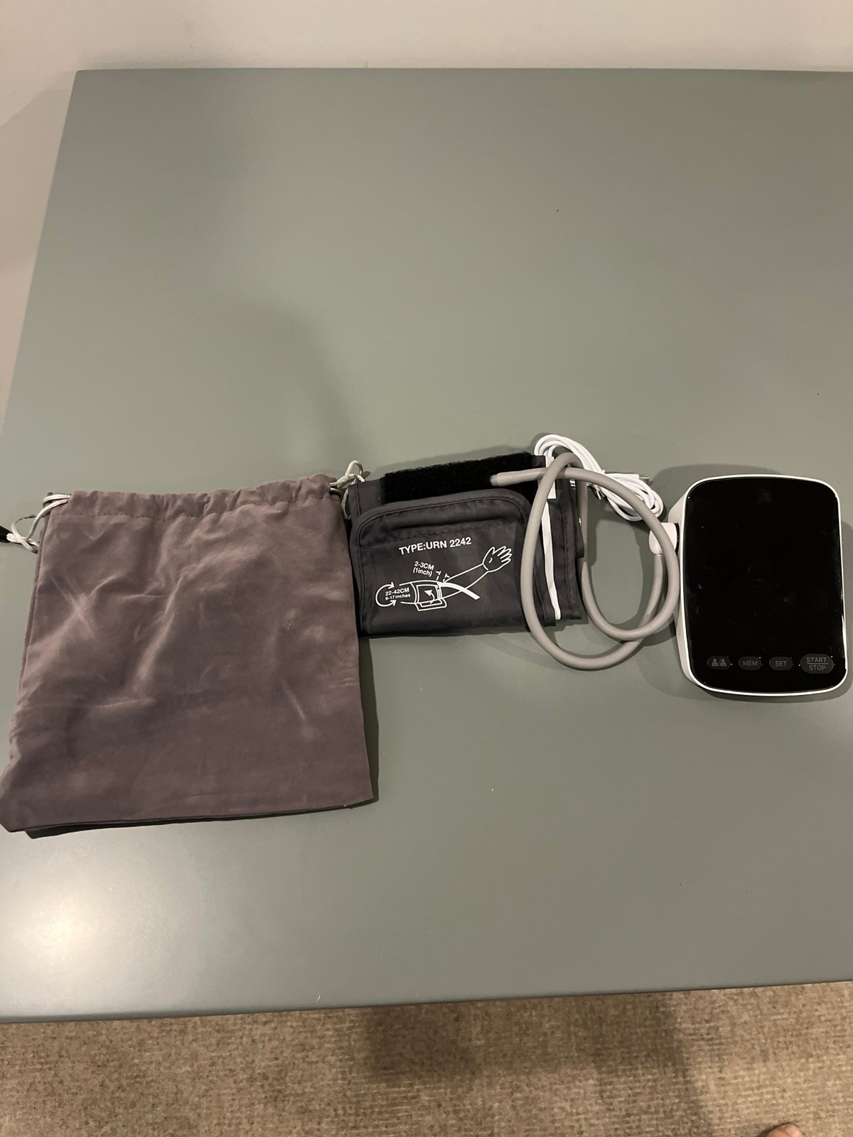 Automated BP cuff with carrying case