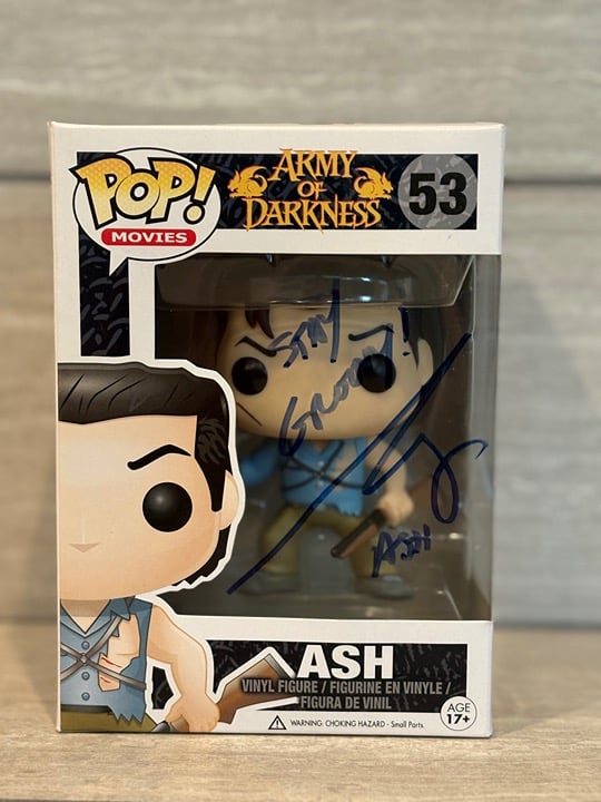 BRUCE CAMPBELL Signed Evil Dead / Army of Darkness FUNKO POP ASH 53, Brand New