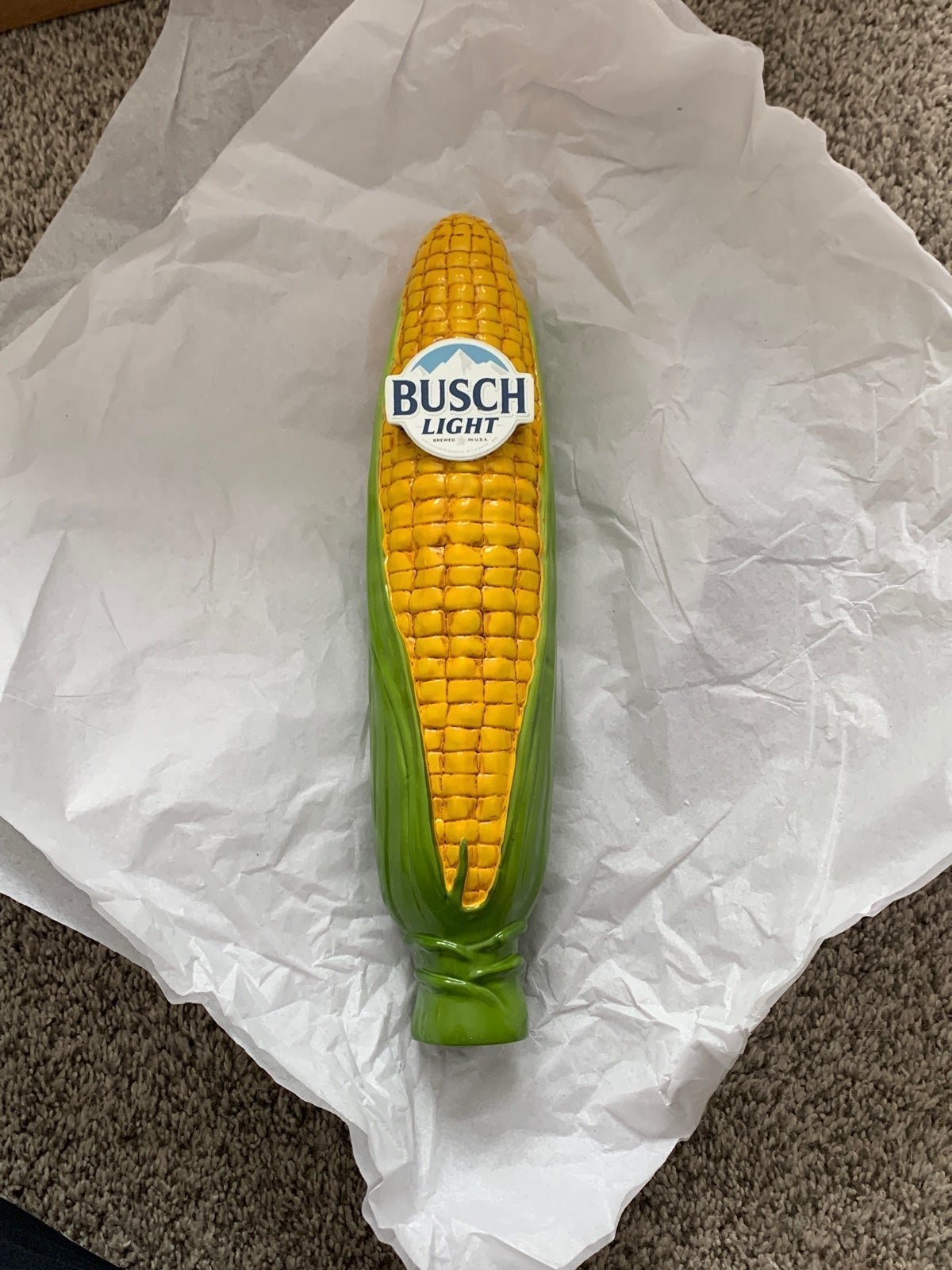 Busch Light Beer corn tap handle