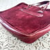 Vintage 50s-60s Lord + Taylor Maroon Italian Leather Flat Tote / Attache Case