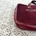 Vintage 50s-60s Lord + Taylor Maroon Italian Leather Flat Tote / Attache Case