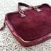 Vintage 50s-60s Lord + Taylor Maroon Italian Leather Flat Tote / Attache Case