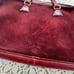 Vintage 50s-60s Lord + Taylor Maroon Italian Leather Flat Tote / Attache Case