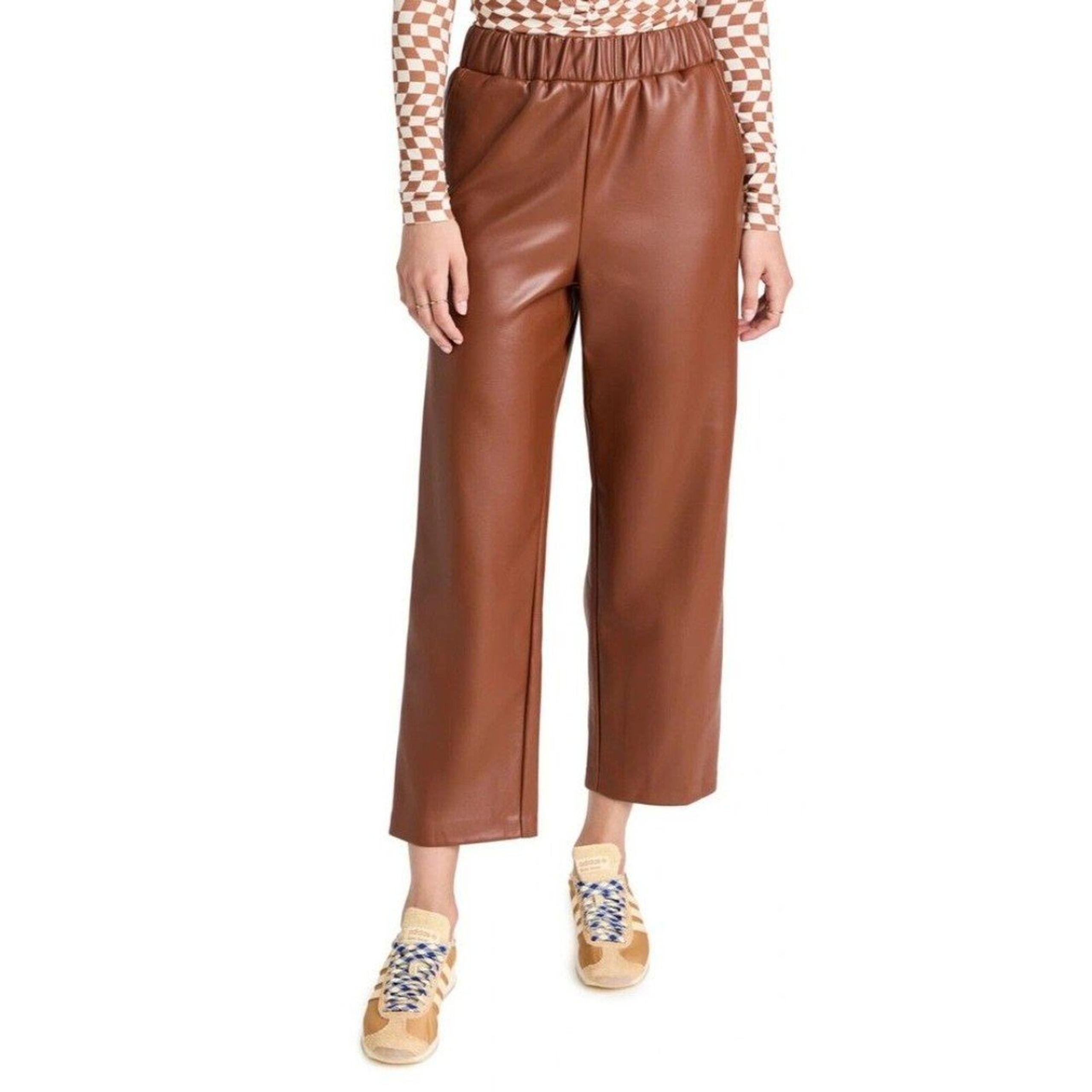 BLANK NYC “When It’s Love” Faux Leather Pants – Brown – Size XL – NWT