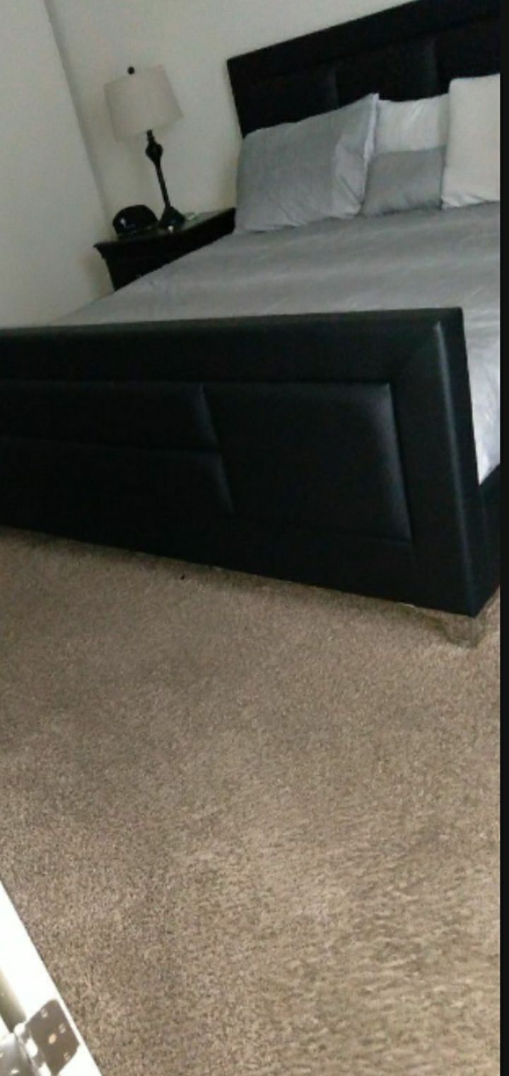 Ashley king size bed frame w/ mattress