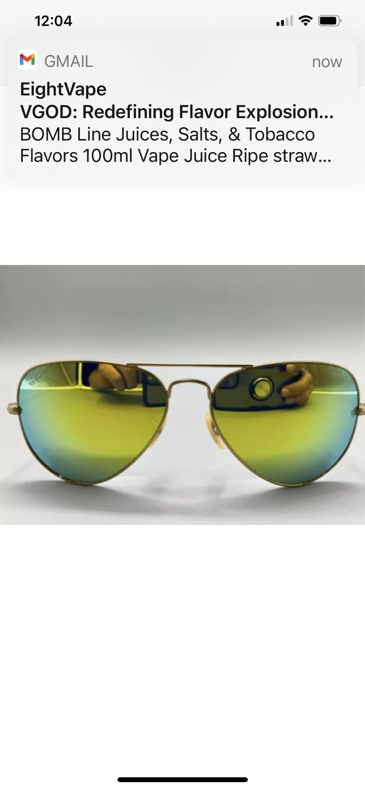 Ray Ban Aviator RB3025 112/68 Gold Frame