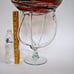 Bird's Nest Hand Blown Glass/Central Large Tall Bowl
