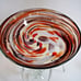 Bird's Nest Hand Blown Glass/Central Large Tall Bowl