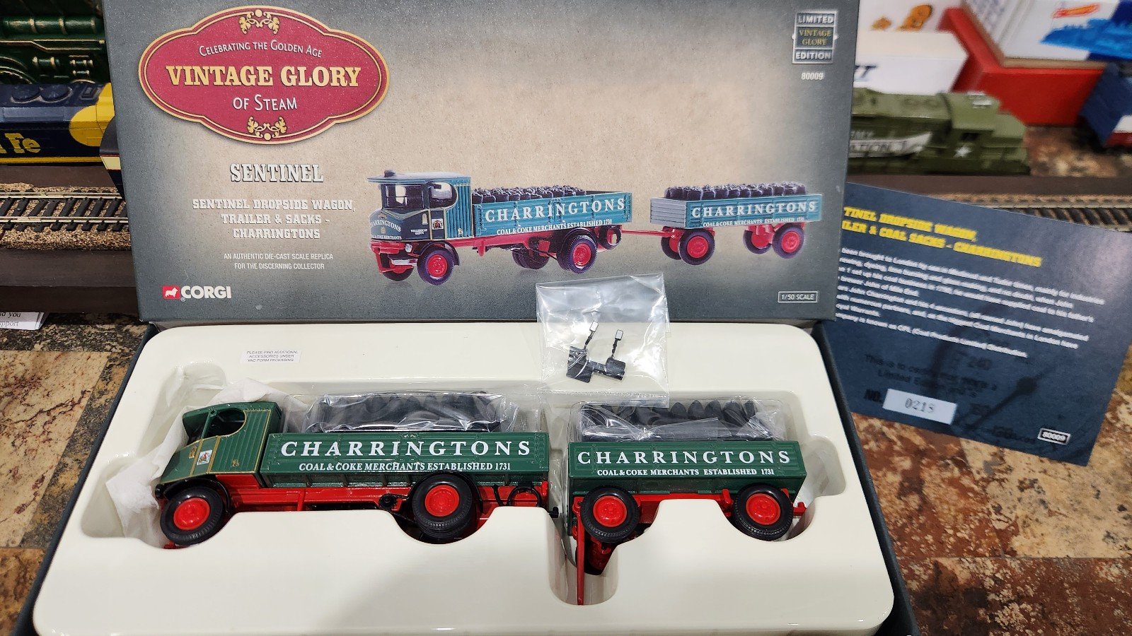 Corgi 1/50 Scale 80009 - Sentinel Dropside Wagon & Sacks - Charringtons