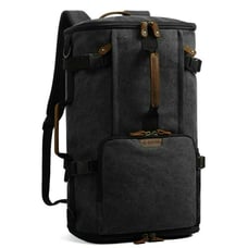 G-FAVOR 40L Travel Backpack,Vintage Canvas Rucksack Convertible Duffel Bag Fl...
