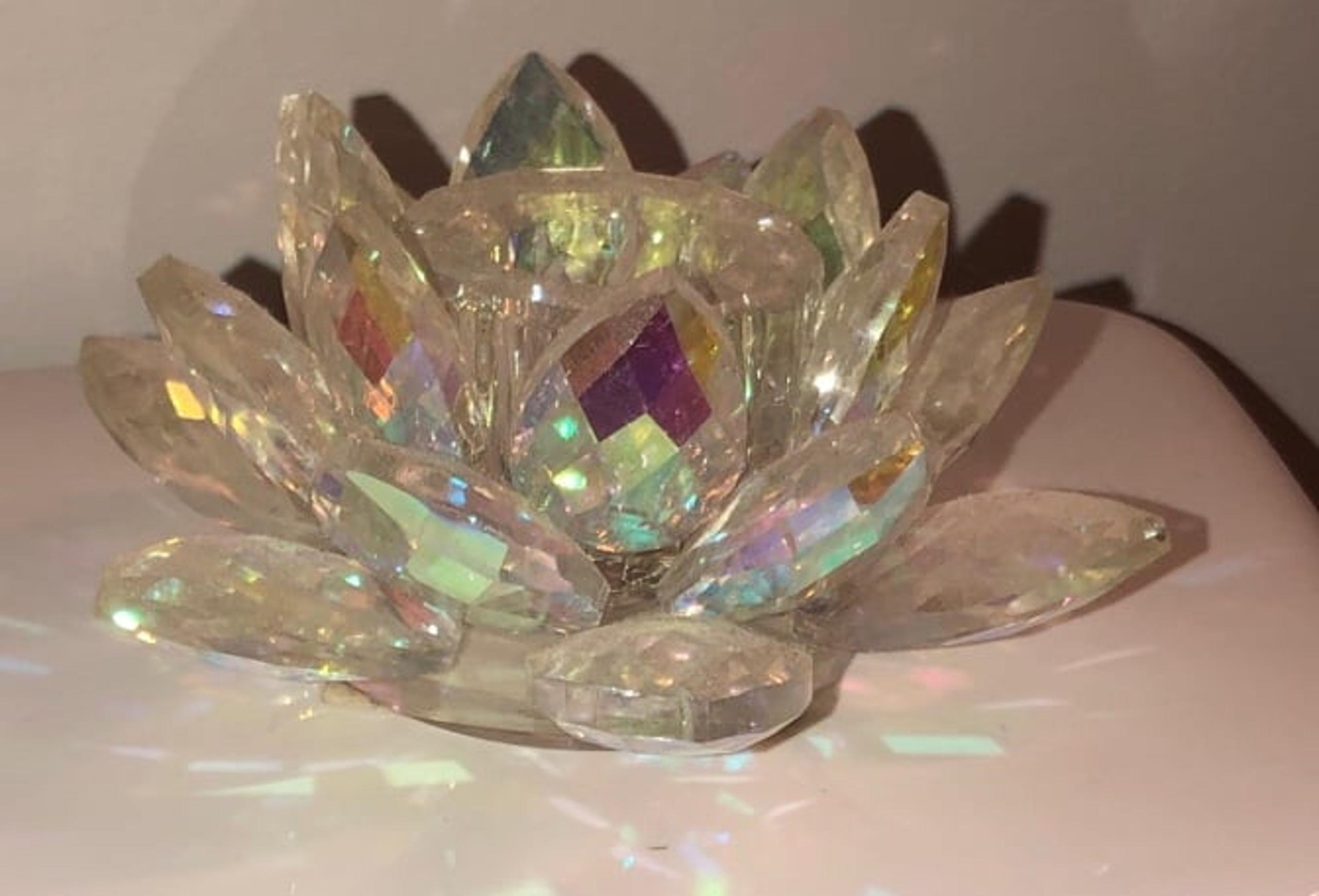 Swarovski crystal candle holder