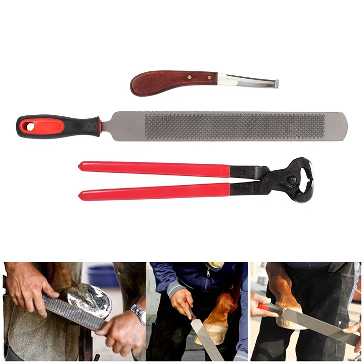 Professional Horse Farrier Hoof Trimming Tool Kit - Perfect For Equine Care!