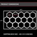 LED Hexagon Garage Light - 6000K 672W 14 Grid Hexagon Light Set W/ Rectangle