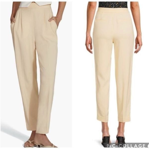 Favorite Daughter Georgia High Rise Trousers in Buttercream 14