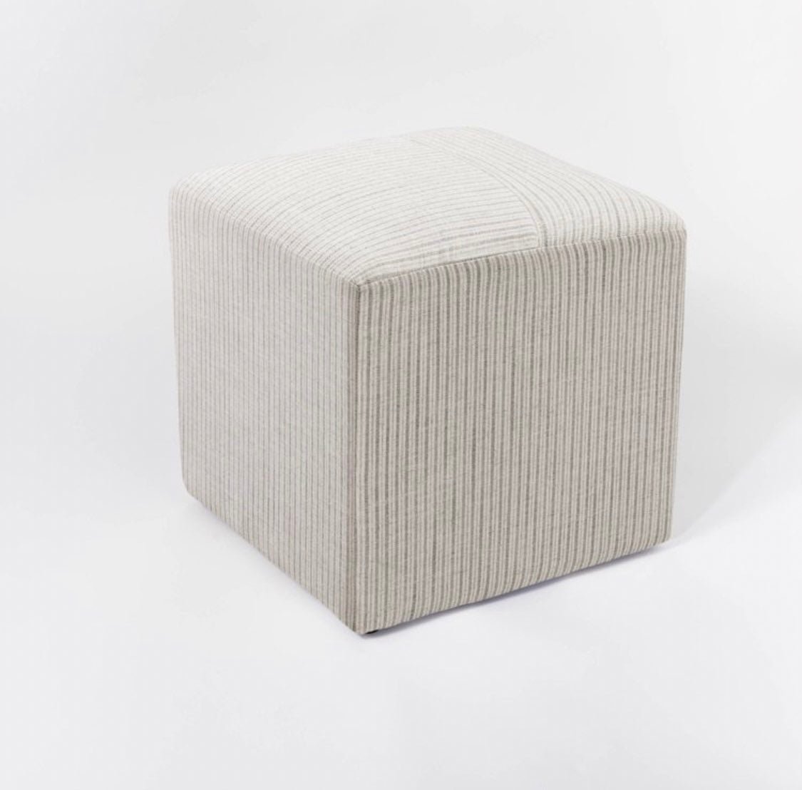 Studio McGee Lynwood Tan Cube ottoman