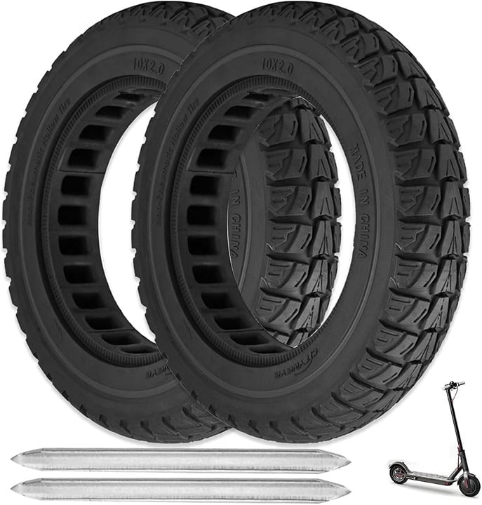 2-10x2.125 Inch Tires Replacement for Gotrax G4 GXL V2 Ninebot Segway F25 F30+