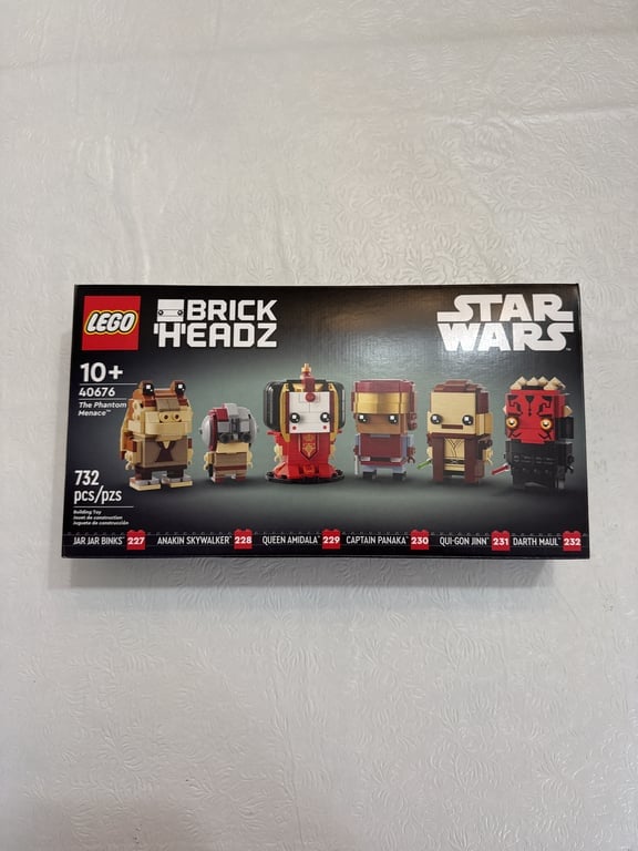 The Phantom Menace 40676 Star Wars Brick Headz Lego 732 pcs New Sealed