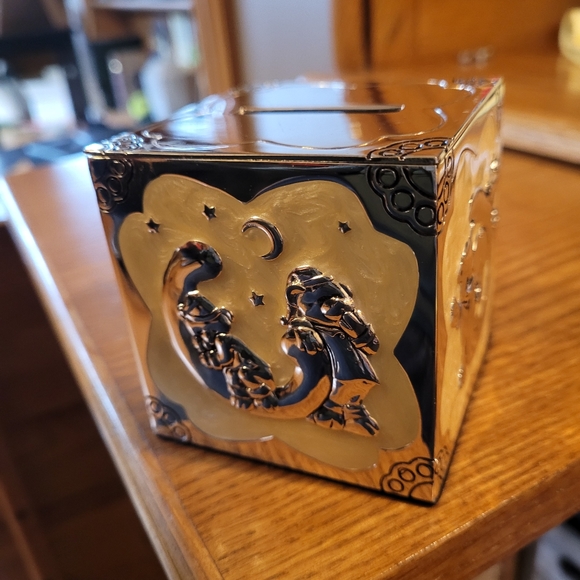 SILVER BEAR ALPHABET BABY BLOCK BANK