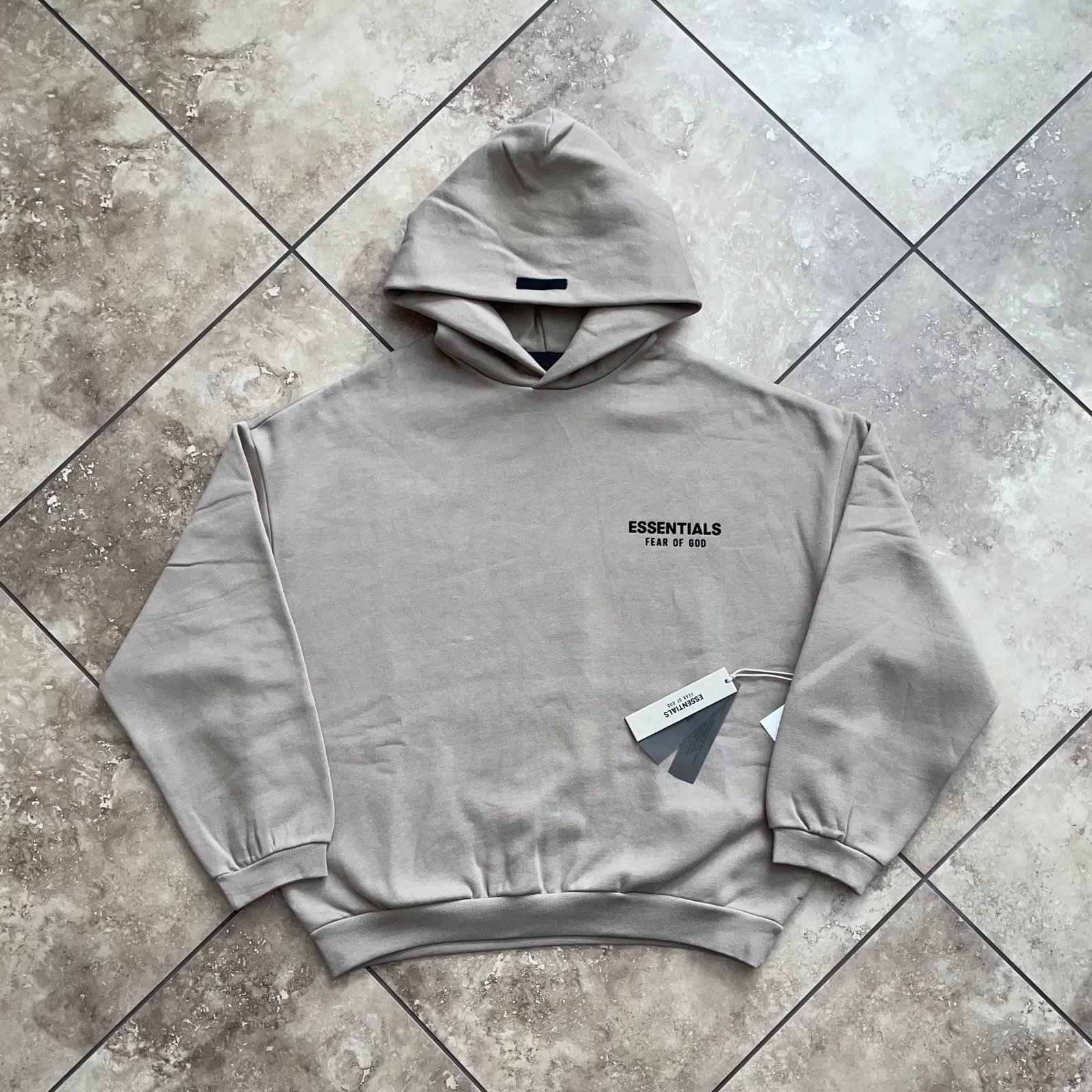 Fear of God Essentials Fleece Hoodie Desert Sand Size Medium