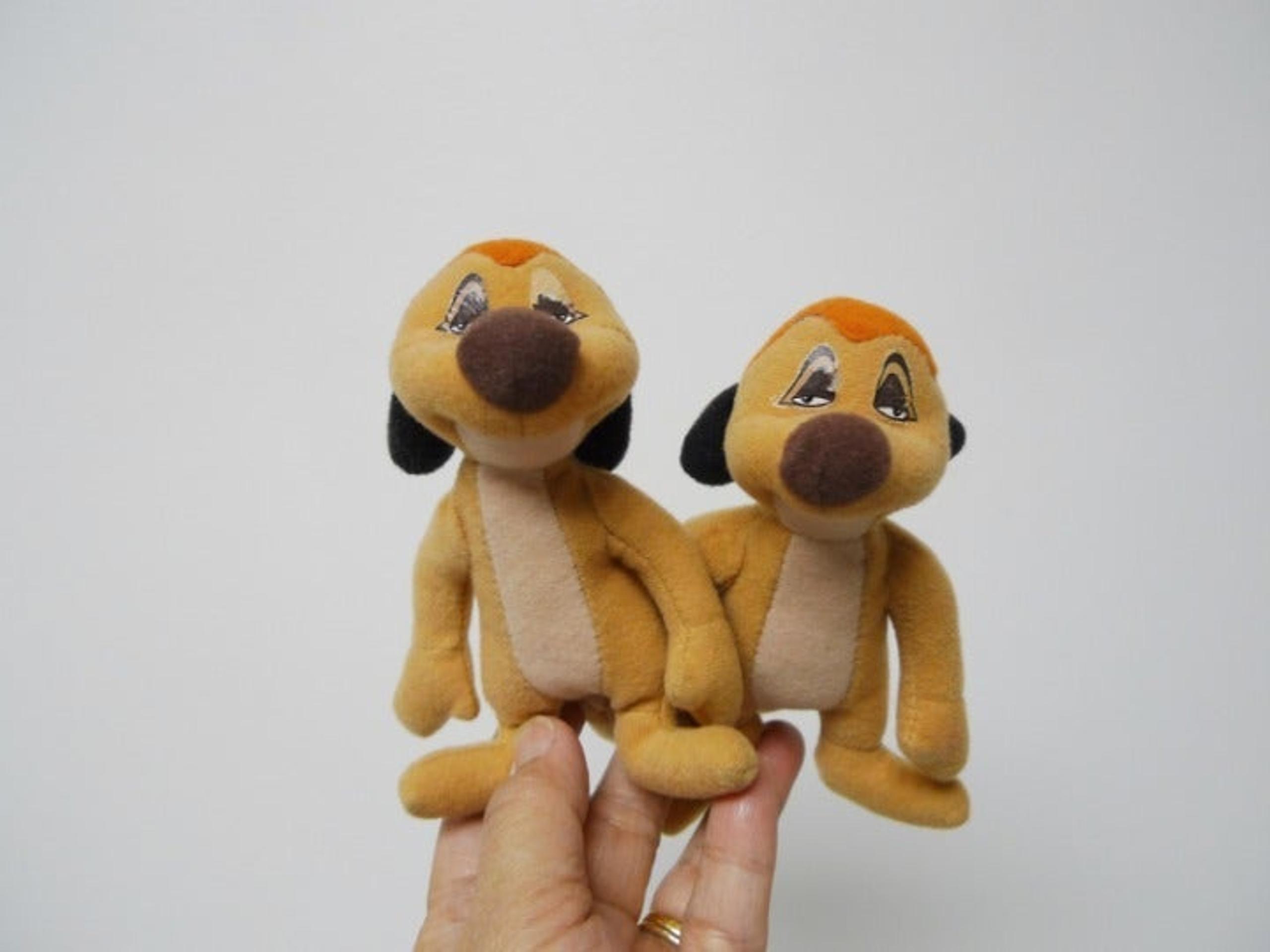 2 pcs 1998 Timon collectible stuff toy