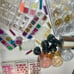 Full Nail Decorations 3D Charms Set +Stickers Collection + Spider Gel + Gold Fo