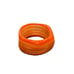 Vintage Retro Wide Orange Stripe acrylic lucite bangle cuff bracelet 1 34” Mod