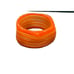 Vintage Retro Wide Orange Stripe acrylic lucite bangle cuff bracelet 1 34” Mod