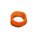 Vintage Retro Wide Orange Stripe acrylic lucite bangle cuff bracelet 1 34” Mod