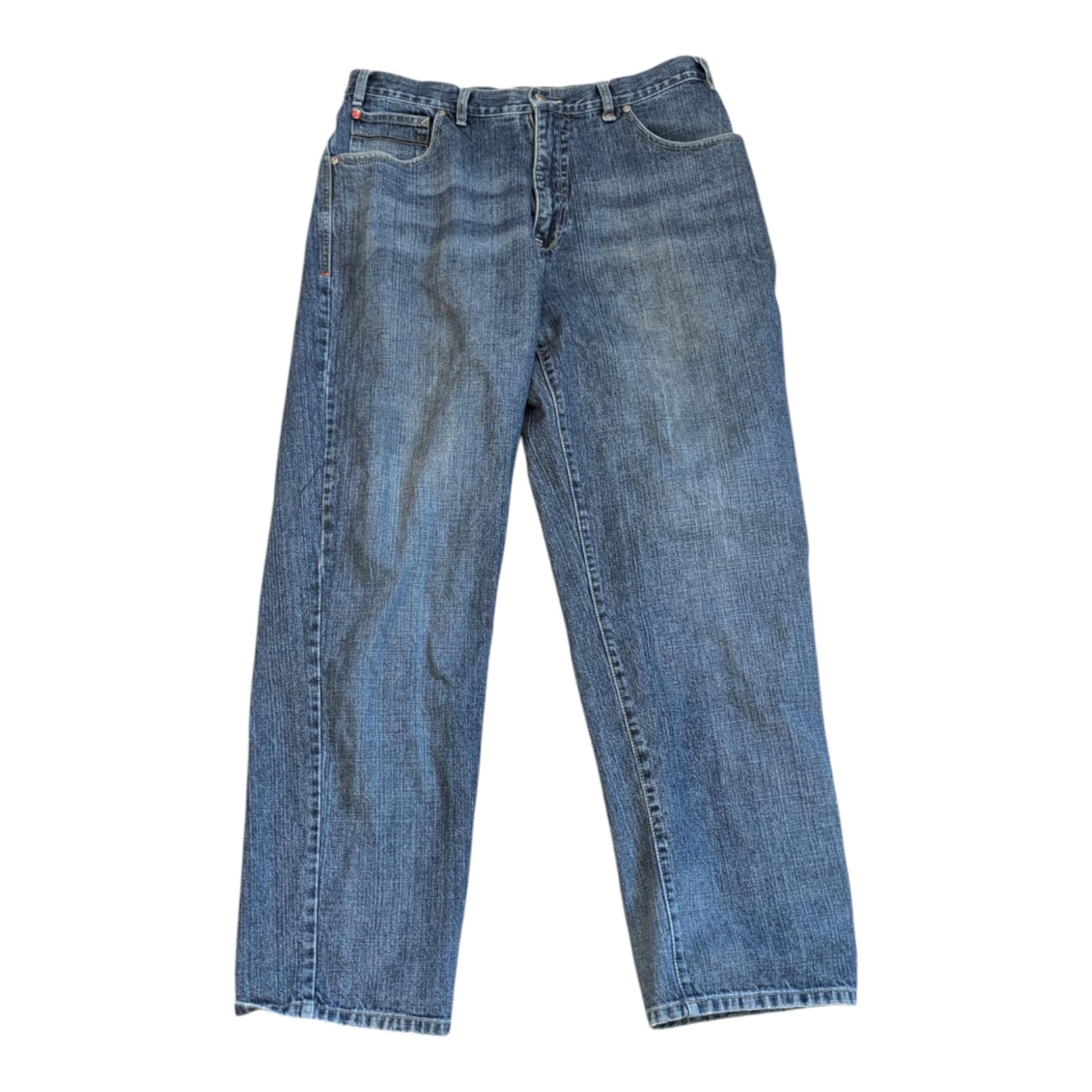 Vintage Mens Shady LTD Baggy Distressed Denim Jeans Medium Wash Sz 36x32 Eminem