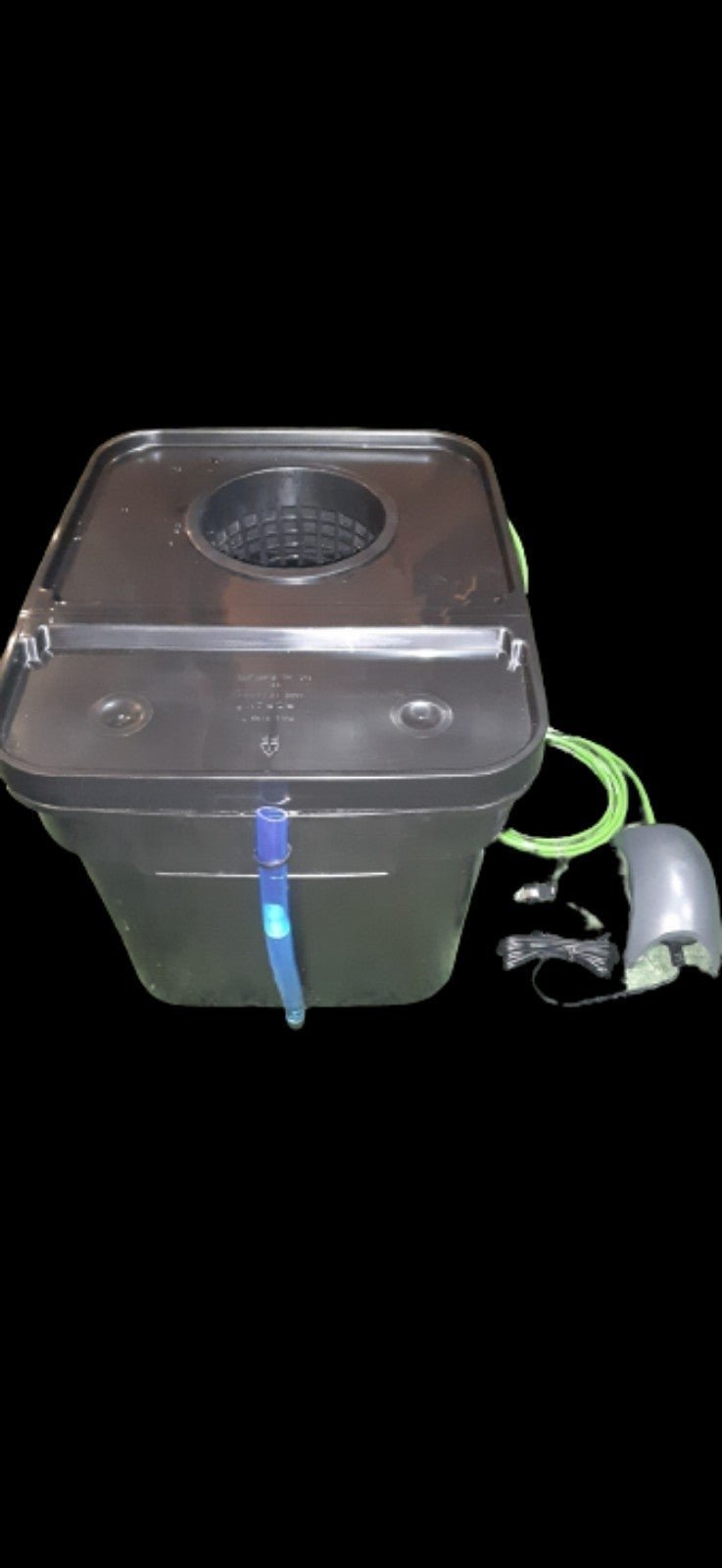 5.3-Gallon XL DWC Hydroponic System With Heavy-duty 6 netpot & water sight kit