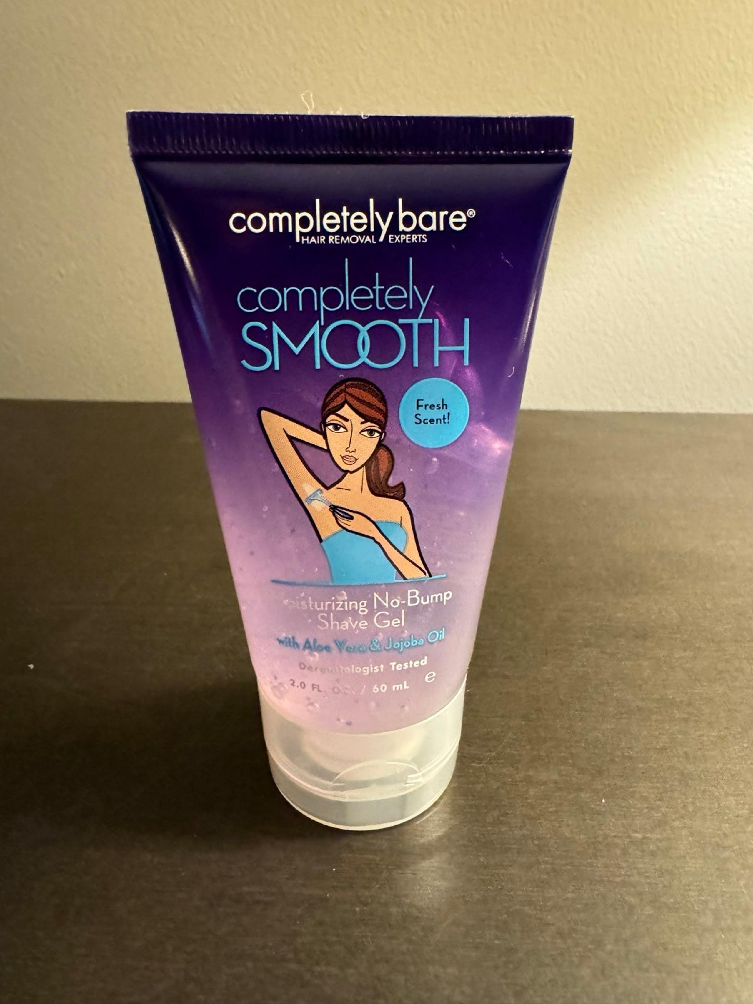 Completely Bare Completely Smooth Moisturizing No Bump Shave Gel 2 fl oz 60 ml