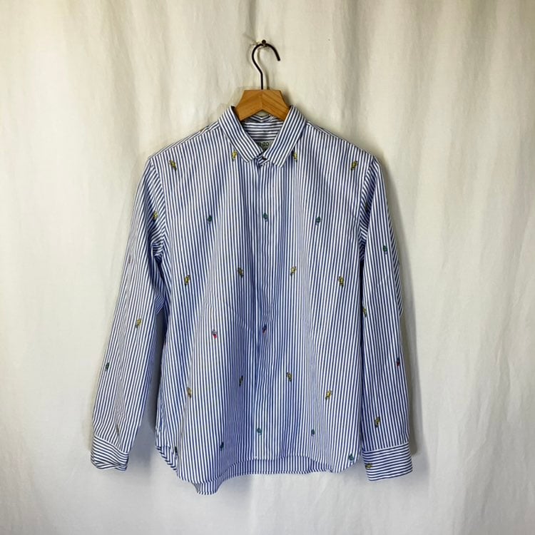 New Kenzo Striped Cartoon Shirt