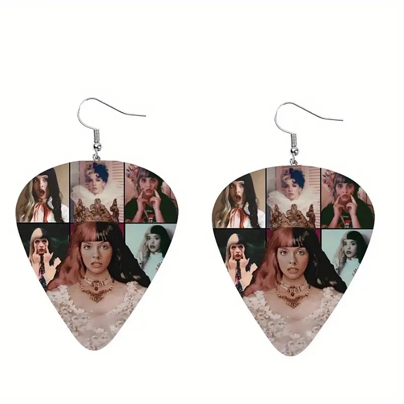 Melanie Martinez Earrings inspired Acrylic Guitar tour Jewelry Gifts Fans Dress