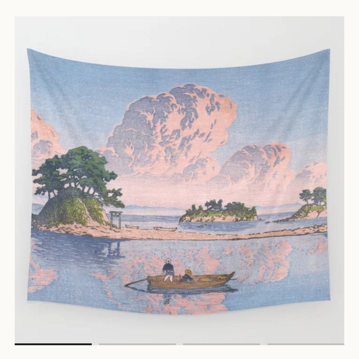 68 x 80 Japanese Woodblock Tapestry