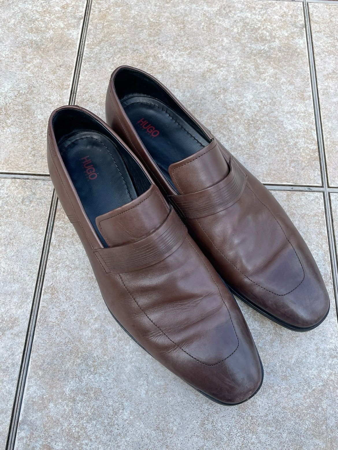 boss hugo boss leather shoes for men