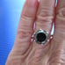 4.52ct 100% REAL NATURAL BLACK DIAMOND RING, CERTIFICATE,FR EE DIA TESTER Size 8