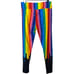 Lularoe Rainbow Paint Drip Striped Heart Leggings Sz TC T/C Pride Art Teacher